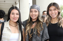 Karen Moreno, Fernanda Moreno y Valeria Orjuela.