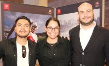 Johan Celis, Maira Flórez y Jhónathan Ballesteros.