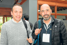 Alejandro Eder, alcalde de Cali, y Jorge Enrique Bedoya, presidente de la Sociedad de Agricultores de Colombia.