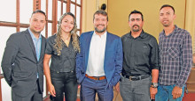 Santiago García, Leidy Ortiz, Yim Angel, Luis Osorio y Daniel Gallego.