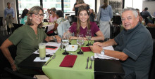 Ana Isabel Daza, Alejandra Hoyos y Alberto Hoyos. 