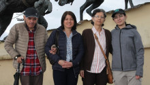 Visitantes desde Canadá: Jaime Alzate, Martha Alzate, Consuelo Alzate e Isabella Santacruz