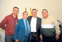 Julián Orozco, Álvaro González, Julio Cesar Orozco y Javier Ospina.