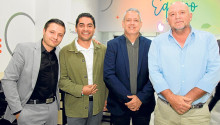 Juan Herrera, Jaime Herrera, Hernán López y Jorge Arango