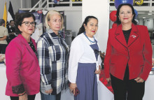Ubenly Cardona Giraldo, María Consuelo Londoño, María Nilsa Cadena y Flor Esneda Valencia.