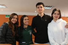 Salomé Naranjo, Catalina Daza, Camilo Bucheli y Laura Bolaños.