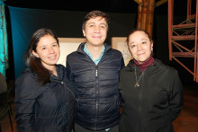 Karen Hernández, Jorge Torres y Sandra Cardona.
