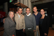 Valentina Robledo, Jorge Vallejo, Jaime Mejía, Mateo Uribe y Lina Naranjo.