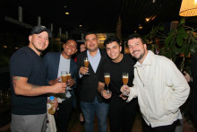 Nohami Silva, Fray Adames, César Sáenz, Cristian Guerrero y Andrea Baldy.