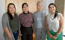 María Eugenia Páez, Ana María Muñoz, Silvia Ceballos y Olga Giraldo.