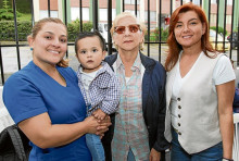 Laura Victoria Noreña, Agustín Velasco, Martha Lucía Noreña y Adriana García.