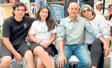 Sergio Rodríguez, Salomé Bonilla, Julio César Ramírez y Aida Usma.