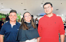 José González, Susana Sepúlveda y Juan Pablo Montenegro.