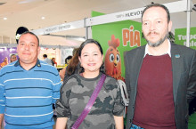 Nelson Salazar, Paula Sánchez y Esteban Restrepo.