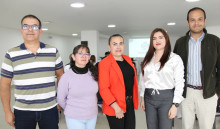 Jhon Jairo Hincapié, Fressia Carvajal, Liz Yanira Restrepo, Lili Johanna Gil y Alejandro Moncada.