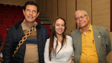 Humberto Salazar, Cecilia Quintero y Antonio Francklin Muñoz.