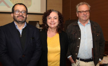 Fernando Alonso Ramírez, Adriana Villegas y Pedro Felipe Hoyos.