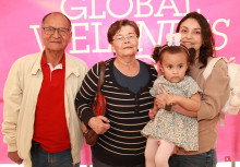 Julio César Vergel, Rubiela Hernández, Juliana Vergel y Silvana Vergel.