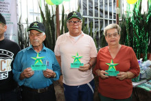 José Dimás Velásquez, Édgar Novoa y Luz Marina Bermúdez.