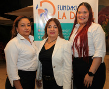 Ximena Peláez, Gloria Silva y Joselini Ávila.