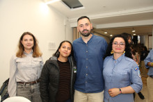 Alexandra Areiza, Alejandra Gutiérrez, Fabián Gaviria y Carolina Mateus.