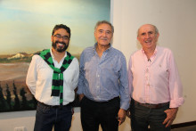 Luis Felipe Flórez, Jorge Alberto Gutiérrez y Álvaro Uribe.