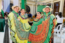 Manuela Ramírez, Luisa Fernanda Parra, Santiago Rendón y Jhon Sánchez.