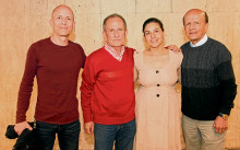 Santiago Marín Pineda, Arcesio Pineda Ramos, Martina Pineda Fernández y Duván Marín Martínez.