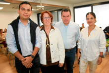 Andrés Herrera, Mónica Cuartas, Federico Estrada y María Alejandra Pérez.
