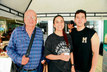Ramón Díaz, Natalia Correa y Nicolás Martínez.
