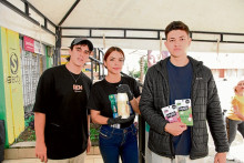 Alejandro Ramírez, Diana Valencia y Tomás Botero.