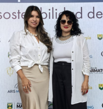 Estefanny Pardo, presidenta Women in Mining Colombia; y Sandra Bernal Olaya, Oficina de Asuntos Ambientales y Sociales Minminas.