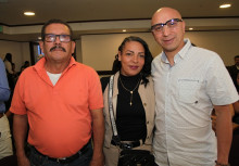 Luciano López, Elizabeth Avendaño y Andrés Julián Villegas.