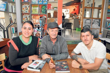 Alejandra Valencia, Luis García y Daniel Mosquera.