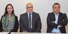 Mesa principal: Mónica Londoño Arango, Óscar Jaramillo Robledo y Marcelo Salazar Velásquez.