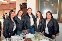 Alejandra Quintero, Mary Luz Velásquez, Francia Elena Marulanda, Estefanía Zuluaga y Johana Paola Morales.