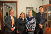 Herman Estrada, Ana Muñoz, Olga Rivas de Echeverri y Carlos Castañeda.