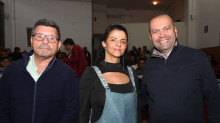Juan Alfonso Giraldo, Luz Amparo Arroyave y Duván González.