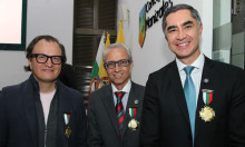 Felipe Olaya, José Marino Gallego y Wílder Escobar.