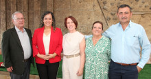 Guillermo Hurtado, Angélica Castaño, Mónica Cuartas, Patricia López y César Augusto Giraldo, integrantes de la junta directiva.