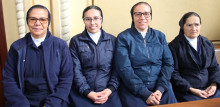 Hermanas Hijas de la Caridad: María Estela Marchena Mendoza, Yury Gómez, Derlin Romero y Luz Helena Sánchez.