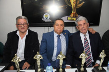 Fabio Aristizábal Gómez, Álvaro González Alzate y Gustavo Moreno Jaramillo.