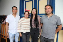 Juan Mejía, Laura Montoya, Damaris Librero y Mariano Sanín.