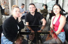 Soraida Ocampo, Felipe Betancourt y María Paula Betancurt.