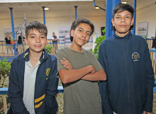 Rafael Silva, Carlos Eduardo Carmona y Sebastián Fuentes.