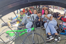 Luciana Sofía López, Yasmín Cerón, Rafael Peña, Karen Yepes, David Matías Roso, Lucero Ceballos, Liseth Ceballos y Marta Patricia Revelo. Delegación de Ipiales (Nariño).