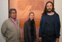 Alejandro Largo, María Edilma Arango y Luis Mesa.