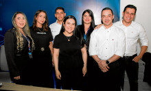 Yéssica Moreno, Andrea Ospina, Alexánder Castaño, Estefanía Osorio, Jeisson Saavedra, Guillermo Guevara y Manuel Ramos.