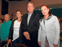Alba María Zapata, María Cristina Quiroga, Álvaro Muñoz y María Patricia Cárdenas.