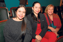 Juliana Saldarriaga, María Paz Tabares y Julieta Tabares.